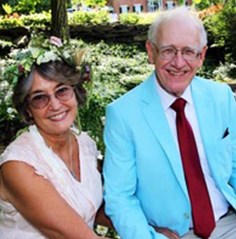 older smiling couple found true love online with Evan Marc Katz's help